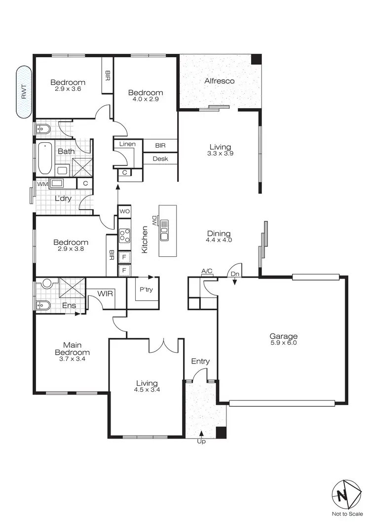 Floorplan of Homely house listing, 22 Clovedale Avenue, Alfredton VIC 3350