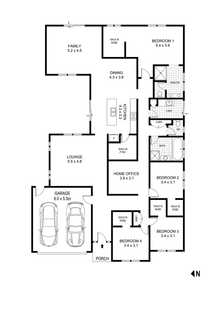 Floorplan of Homely house listing, 3 Ryeland Drive, Kilmore VIC 3764