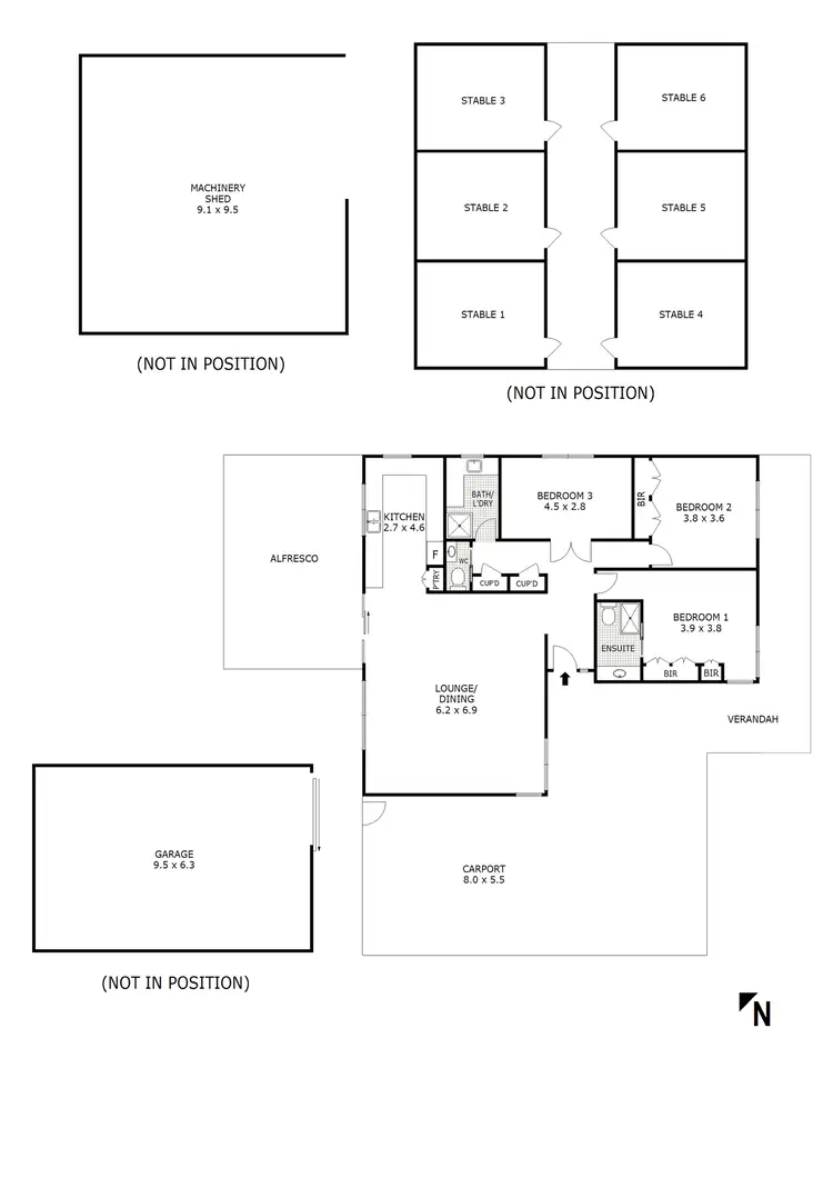 Floorplan of Homely rural property listing, 65 Schoolhouse Lane, Kilmore VIC 3764