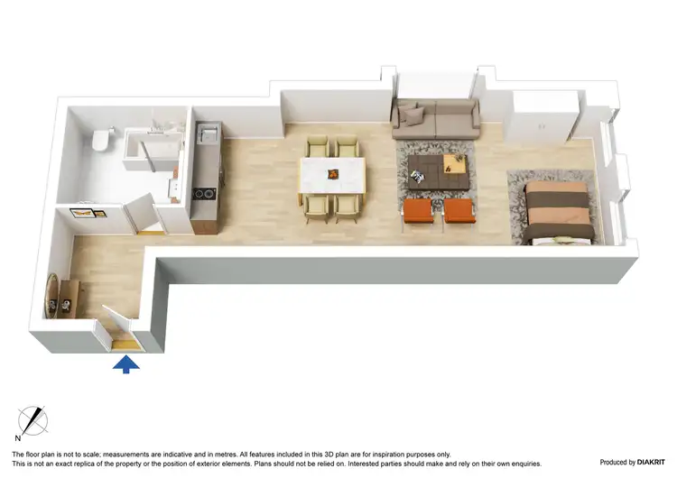 Floorplan of Homely apartment listing, 2006/60 Market Street, Melbourne VIC 3000