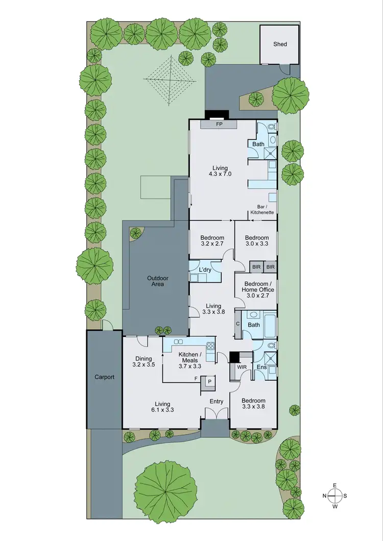 Floorplan of Homely house listing, 27 Aldrin Drive, Mount Waverley VIC 3149