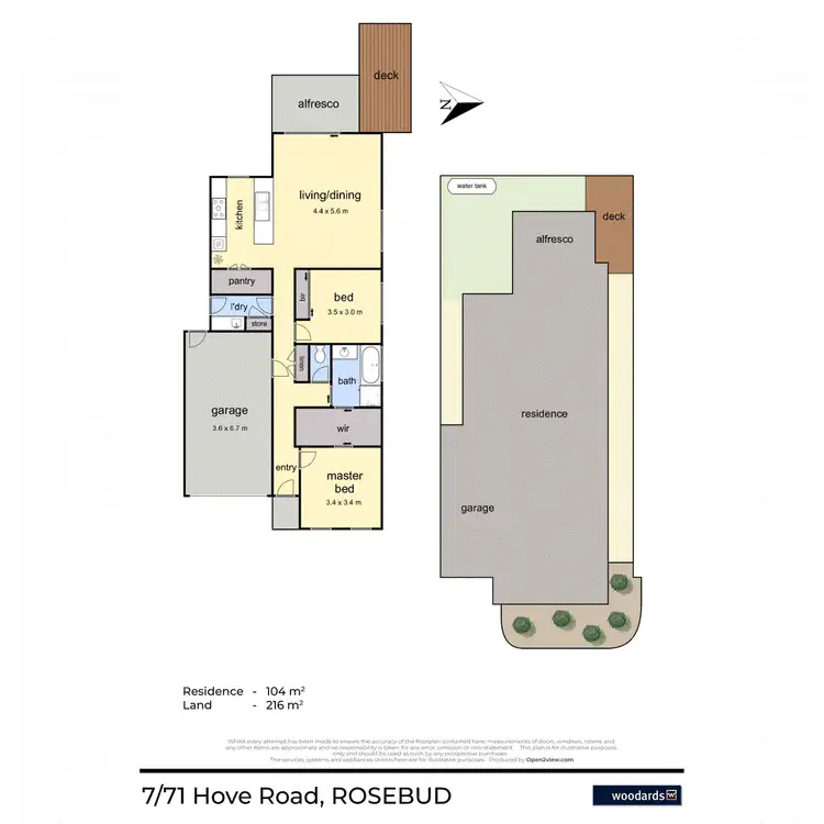 Floorplan of Homely unit listing, 7/71 Hove Road, Rosebud VIC 3939