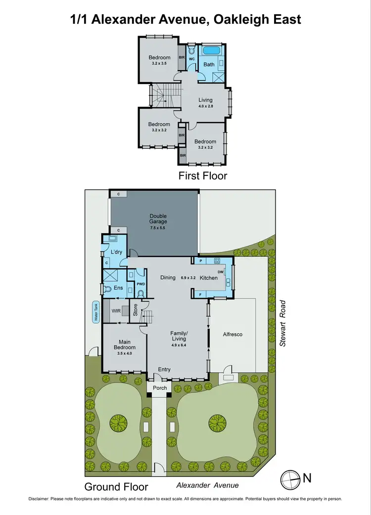 Floorplan of Homely townhouse listing, 1/1 Alexander Avenue, Oakleigh East VIC 3166