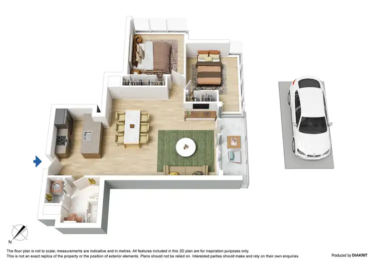 Floorplan of Homely apartment listing, 317/183 City Road, Southbank VIC 3006