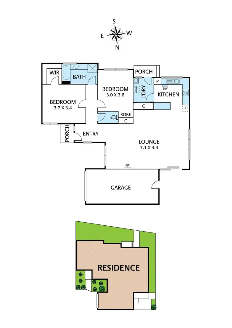 Floorplan of Homely unit listing, 3/23 Christine Street, Viewbank VIC 3084