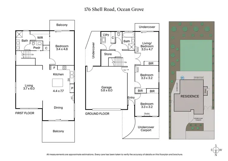 Floorplan of Homely house listing, 176 Shell Road, Ocean Grove VIC 3226