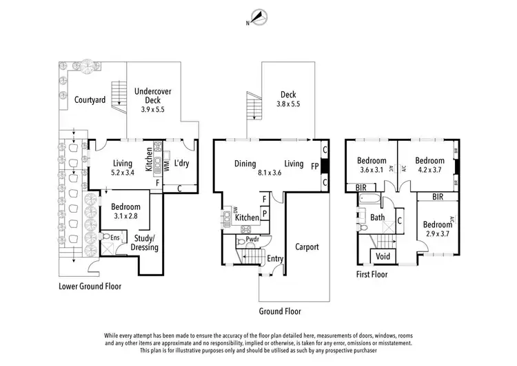 Floorplan of Homely townhouse listing, 1/574 Upper Heidelberg Road, Heidelberg VIC 3084