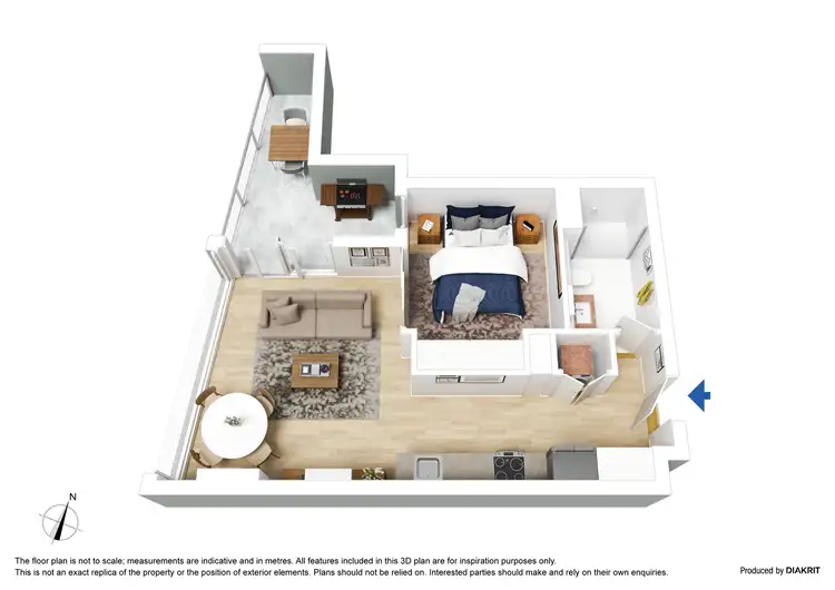 Floorplan of Homely apartment listing, 4109/38 Rose Lane, Melbourne VIC 3000