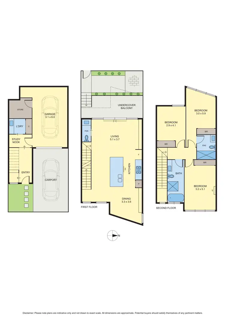 Floorplan of Homely townhouse listing, 3/12 Curlew Court, Doncaster VIC 3108