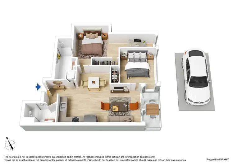 Floorplan of Homely apartment listing, 811/1 Balston Street, Southbank VIC 3006