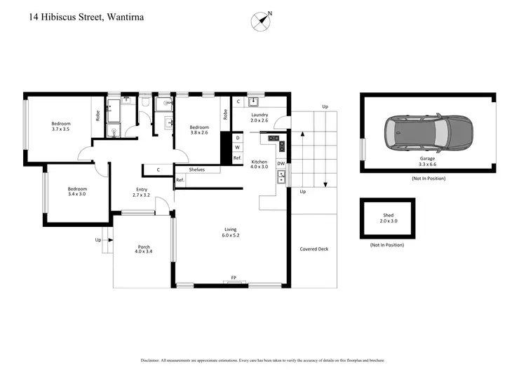 Floorplan of Homely house listing, 14 Hibiscus Street, Wantirna VIC 3152