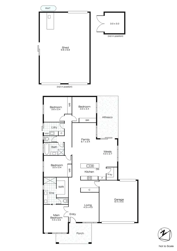 Floorplan of Homely house listing, 61 Racecourse Road, Haddon VIC 3351