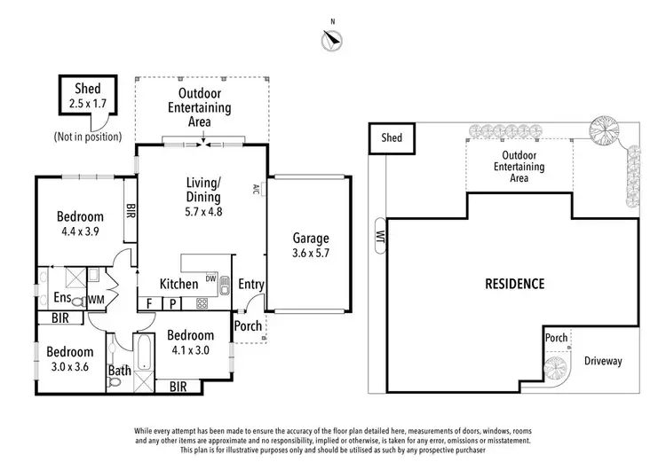 Floorplan of Homely unit listing, 2/42 Erskine Road, Macleod VIC 3085