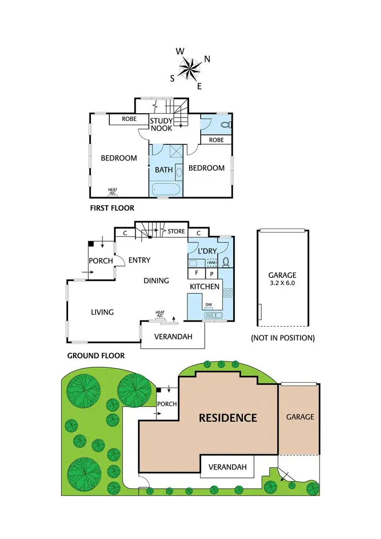 Floorplan of Homely townhouse listing, 1/25 Cecil Street, Eltham VIC 3095