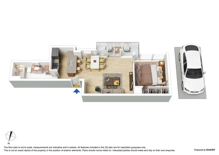Floorplan of Homely apartment listing, 1003/668 Bourke Street, Melbourne VIC 3000