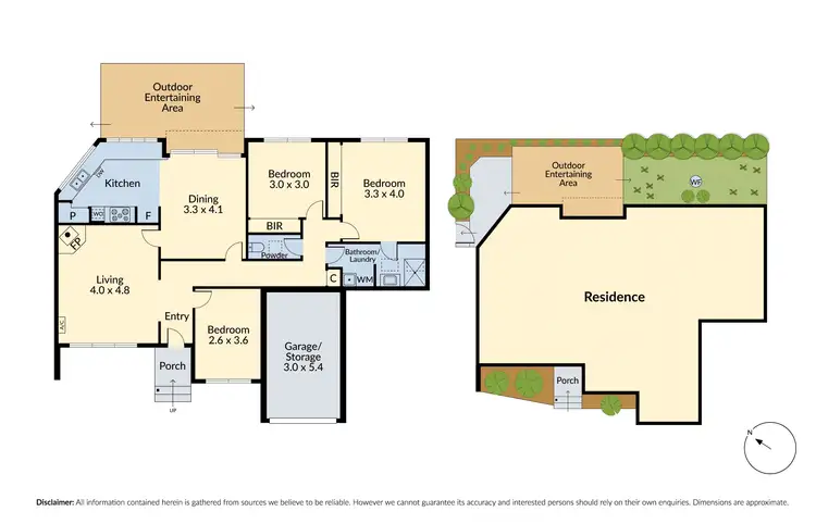 Floorplan of Homely unit listing, 1/326 Lower Plenty Road, Viewbank VIC 3084