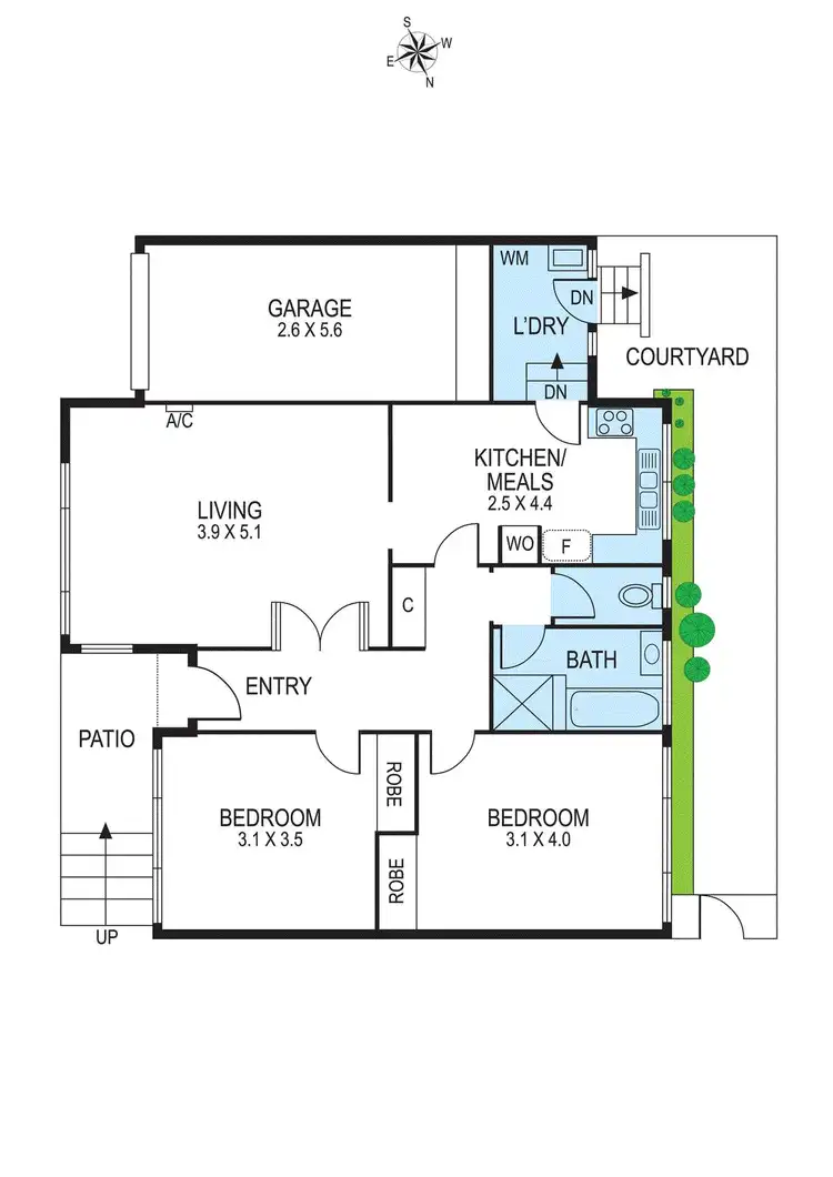 Floorplan of Homely unit listing, 14/38 Holyrood Street, Hampton VIC 3188