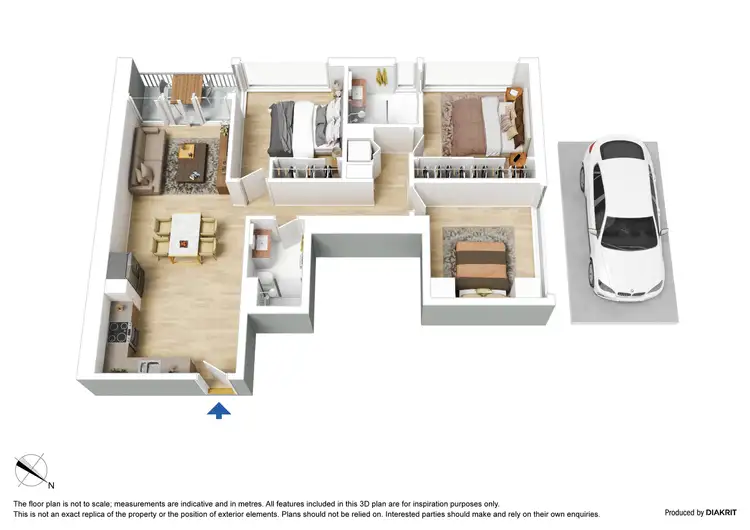 Floorplan of Homely apartment listing, 306/60 Kavanagh Street, Southbank VIC 3006