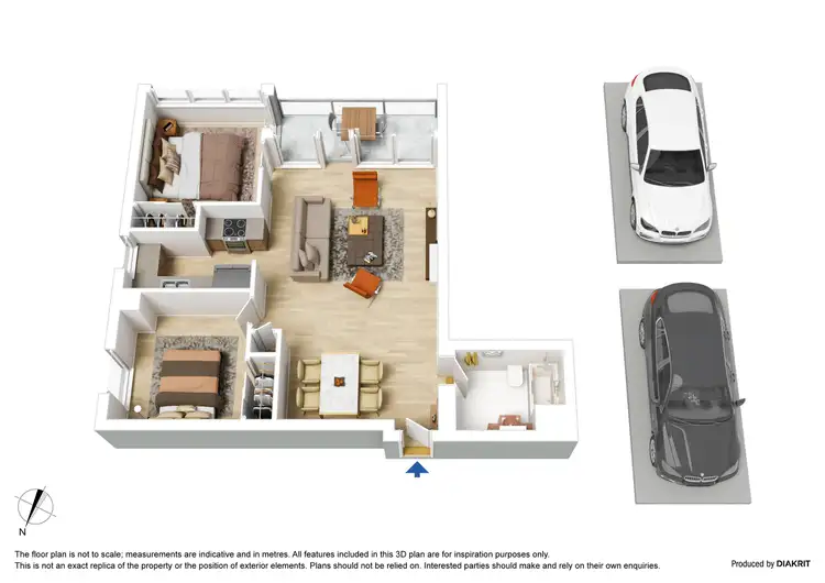 Floorplan of Homely apartment listing, 712/668 Bourke Street, Melbourne VIC 3000