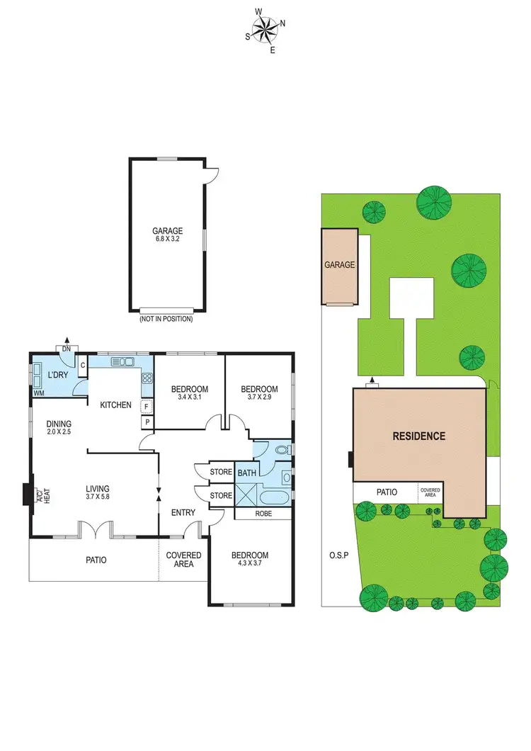 Floorplan of Homely house listing, 3 Sandra Grove, Bentleigh VIC 3204