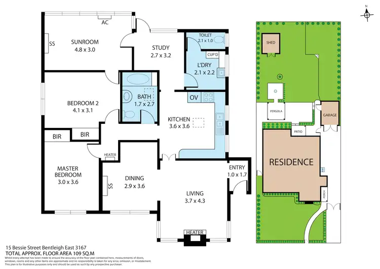 Floorplan of Homely house listing, 15 Bessie Street, Bentleigh East VIC 3165