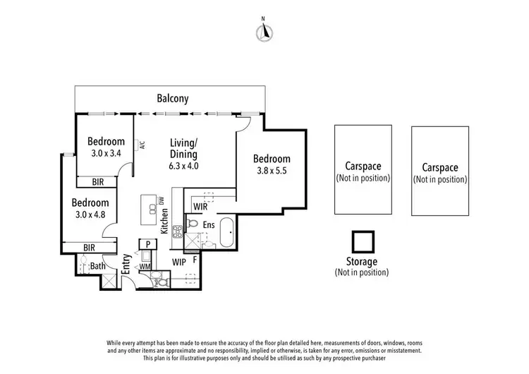 Floorplan of Homely apartment listing, p2/105 Upper Heidelberg Road, Ivanhoe VIC 3079