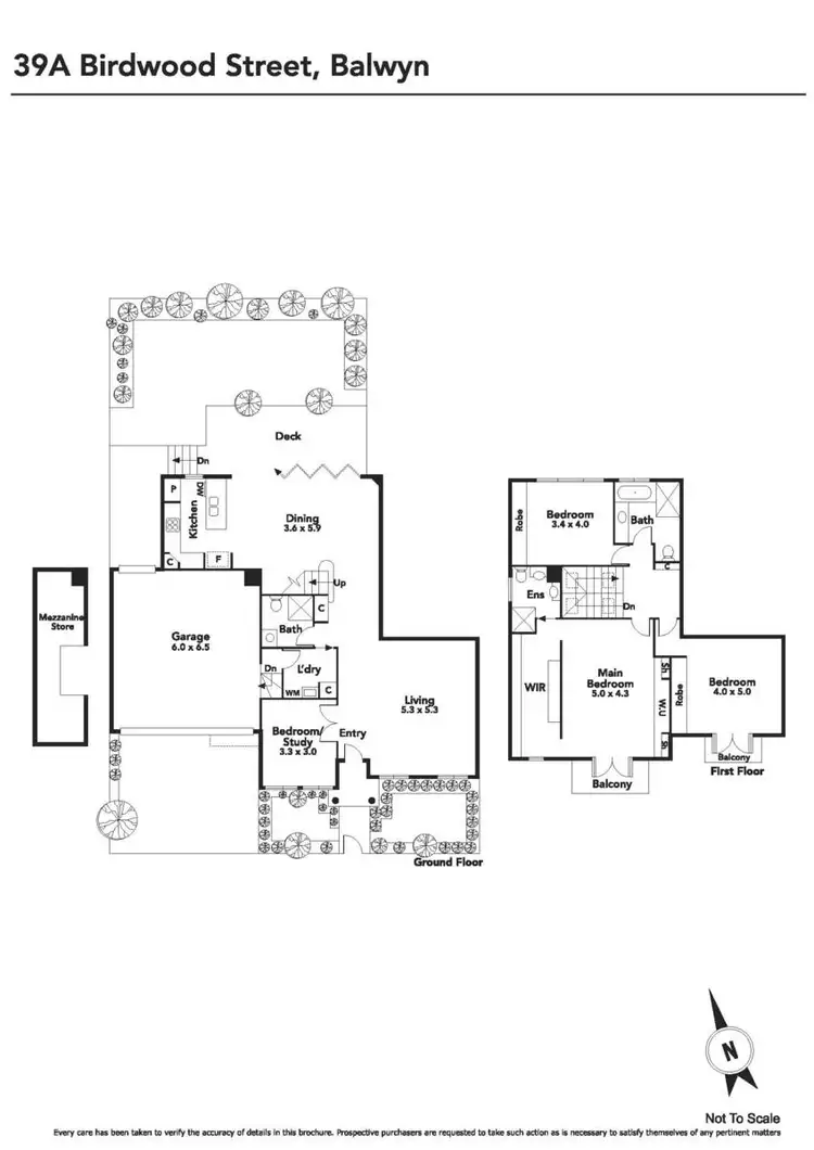 Floorplan of Homely house listing, 39A Birdwood Street, Balwyn VIC 3103