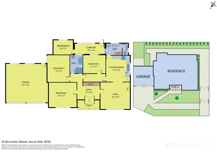 Floorplan of Homely house listing, 1A Burrowes Street, Ascot Vale VIC 3032