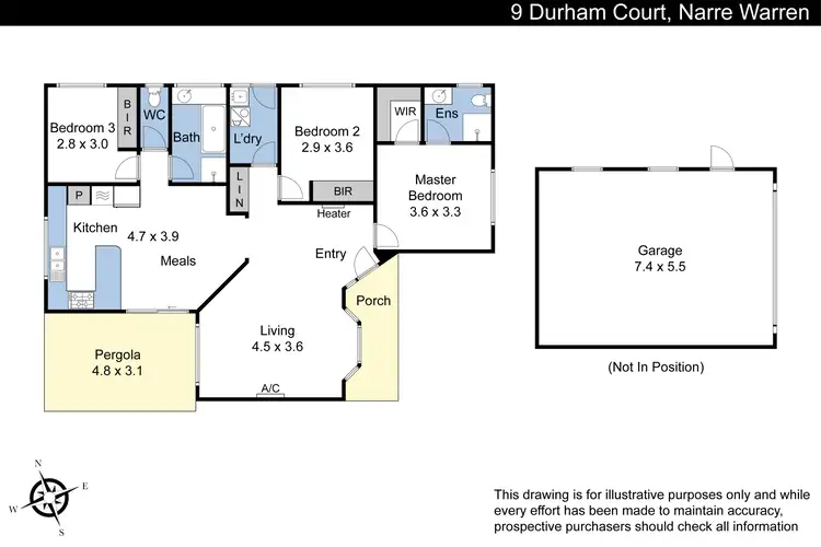 Floorplan of Homely house listing, 9 Durham Court, Narre Warren VIC 3805