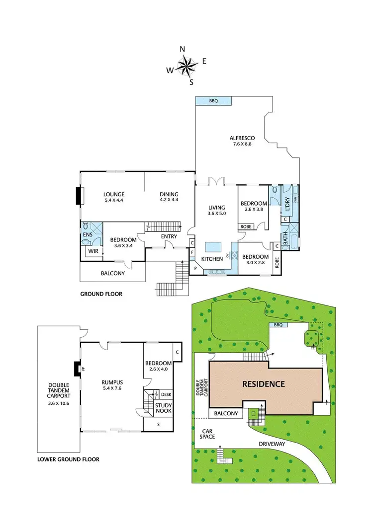 Floorplan of Homely house listing, 17 Meruka Drive, Eltham VIC 3095