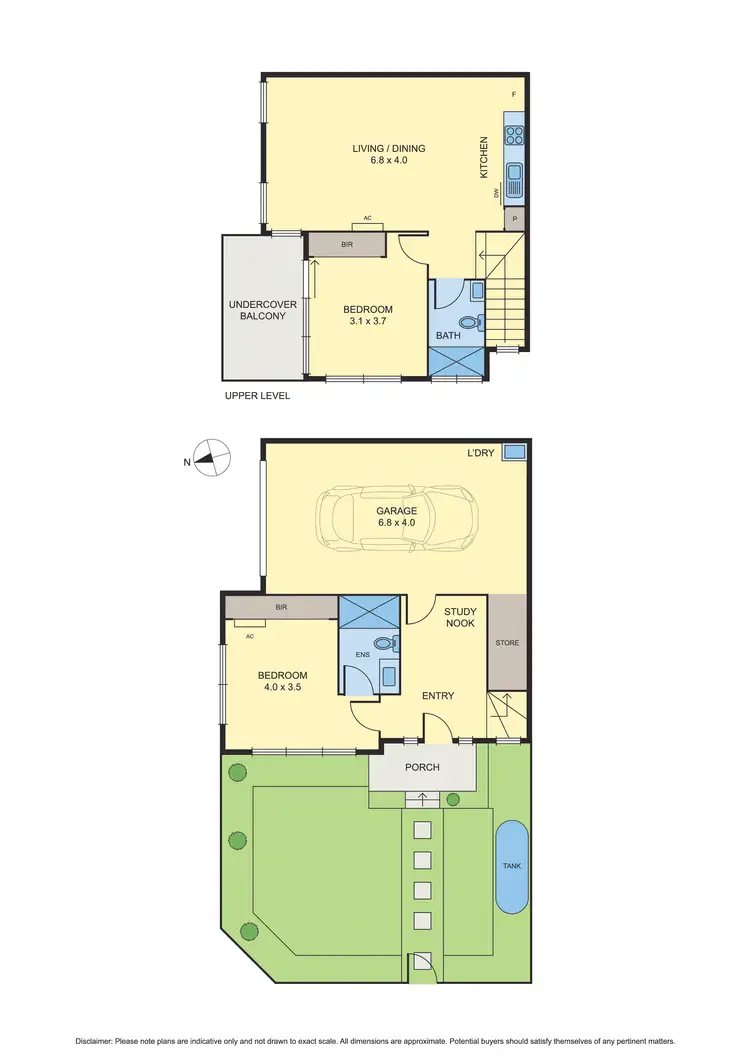Floorplan of Homely townhouse listing, 7/34 Miller Street, Heidelberg Heights VIC 3081