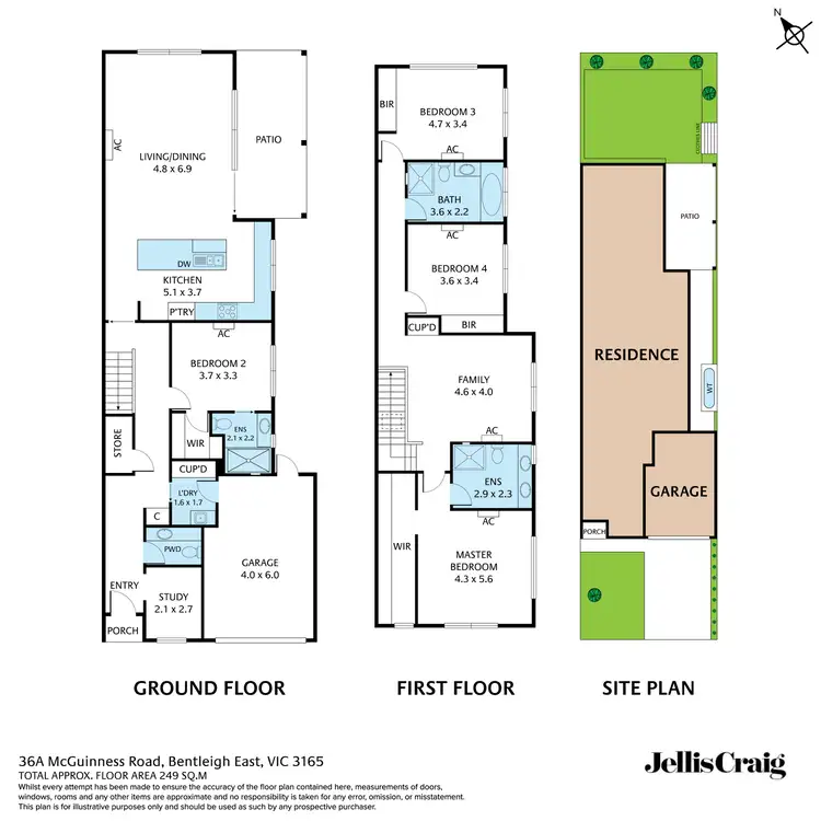 Floorplan of Homely townhouse listing, 36A Mcguinness Road, Bentleigh East VIC 3165