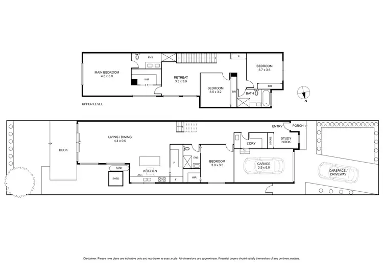 Floorplan of Homely townhouse listing, 32B Fiddes Street, Moorabbin VIC 3189