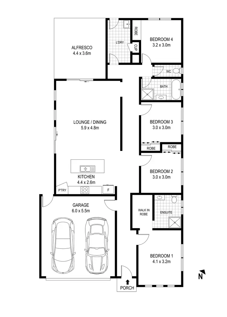 Floorplan of Homely house listing, 3 Chocolate Lily Court, Wallan VIC 3756