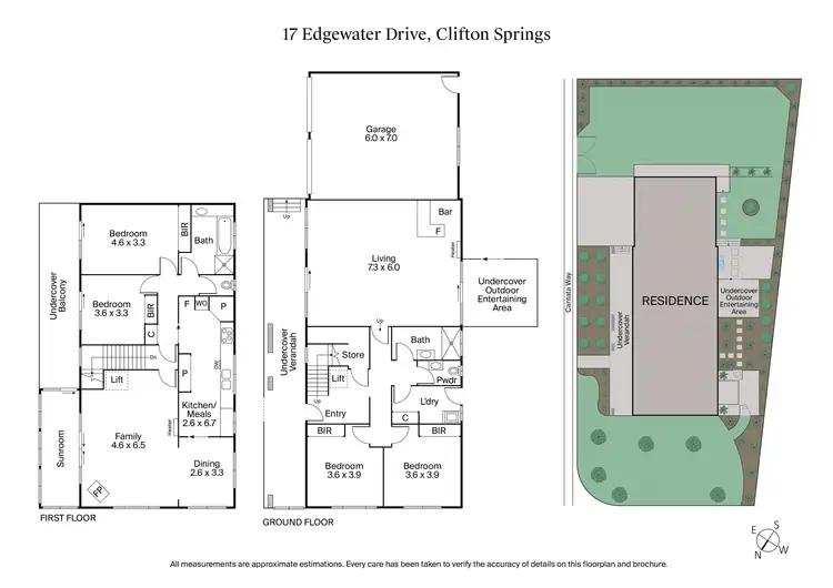 Floorplan of Homely house listing, 17 Edgewater Drive, Clifton Springs VIC 3222