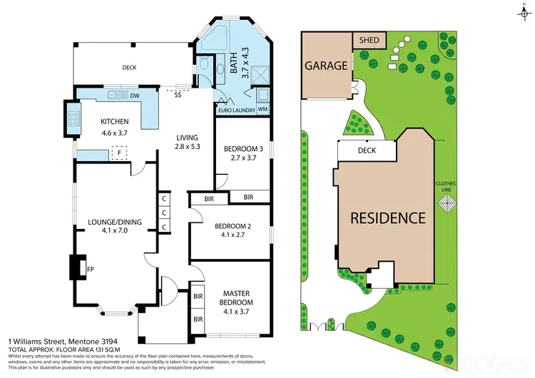 Floorplan of Homely house listing, 1 Williams Street, Mentone VIC 3194