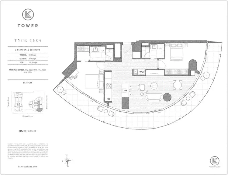 Floorplan of Homely apartment listing, 1005/1 Almeida Crescent, South Yarra VIC 3141