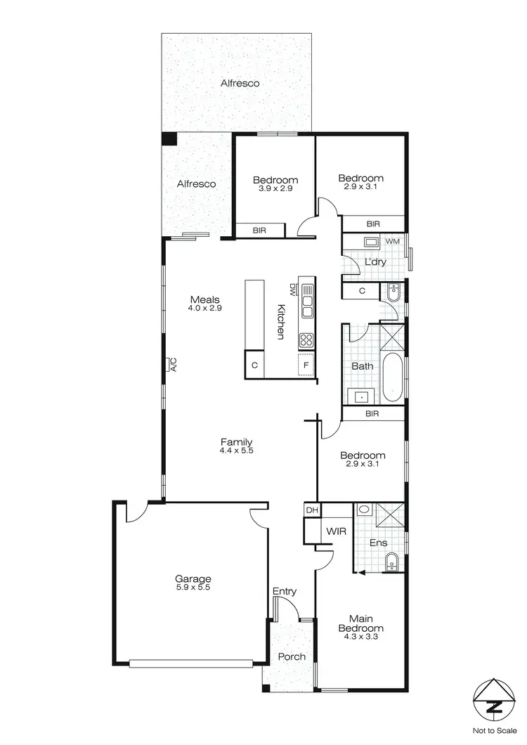 Floorplan of Homely house listing, 40 Baudinette Drive, Sebastopol VIC 3356