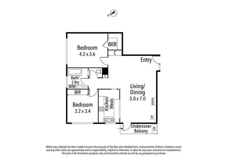 Floorplan of Homely apartment listing, 2/18 Carmichael Street, Ivanhoe East VIC 3079