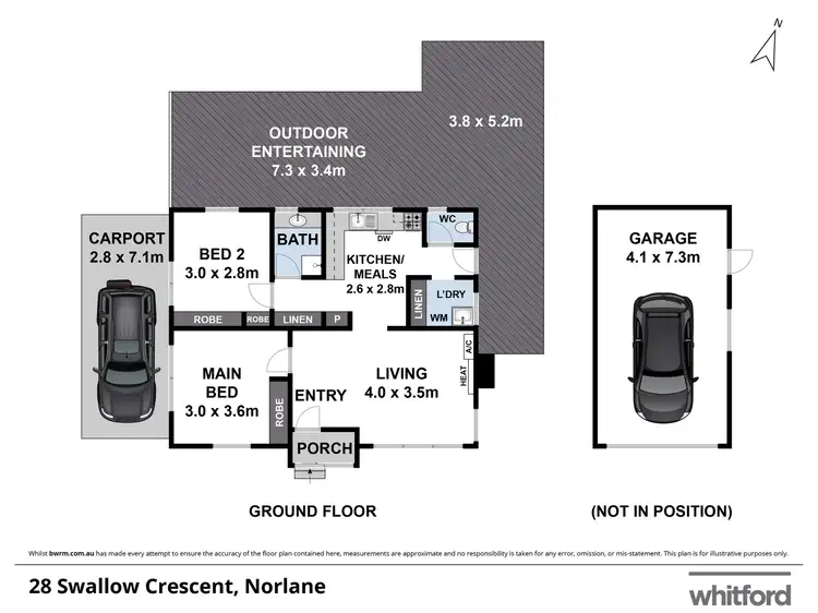 Floorplan of Homely house listing, 28 Swallow Crescent, Norlane VIC 3214