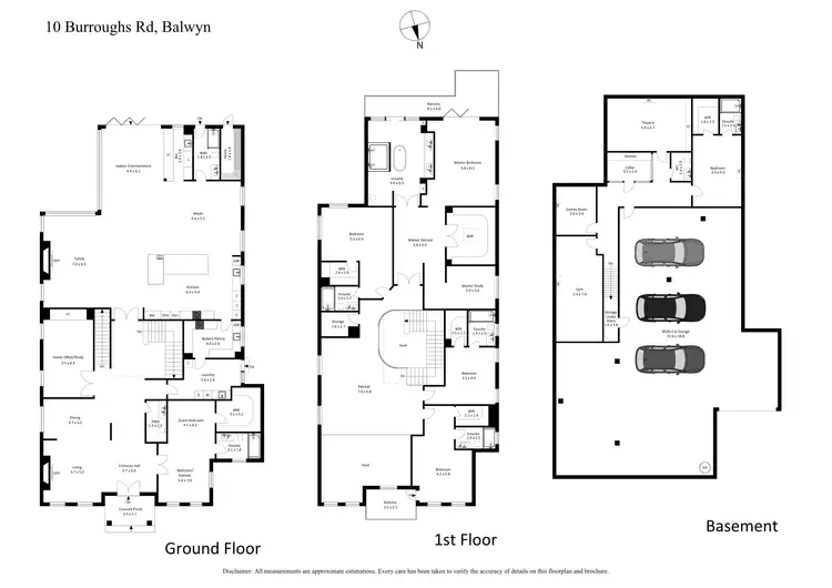 Floorplan of Homely house listing, 10 Burroughs Road, Balwyn VIC 3103
