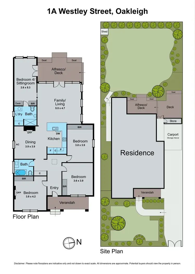 Floorplan of Homely house listing, 1A Westley Street, Oakleigh VIC 3166
