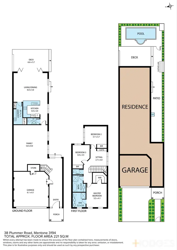 Floorplan of Homely townhouse listing, 38 Plummer Road, Mentone VIC 3194