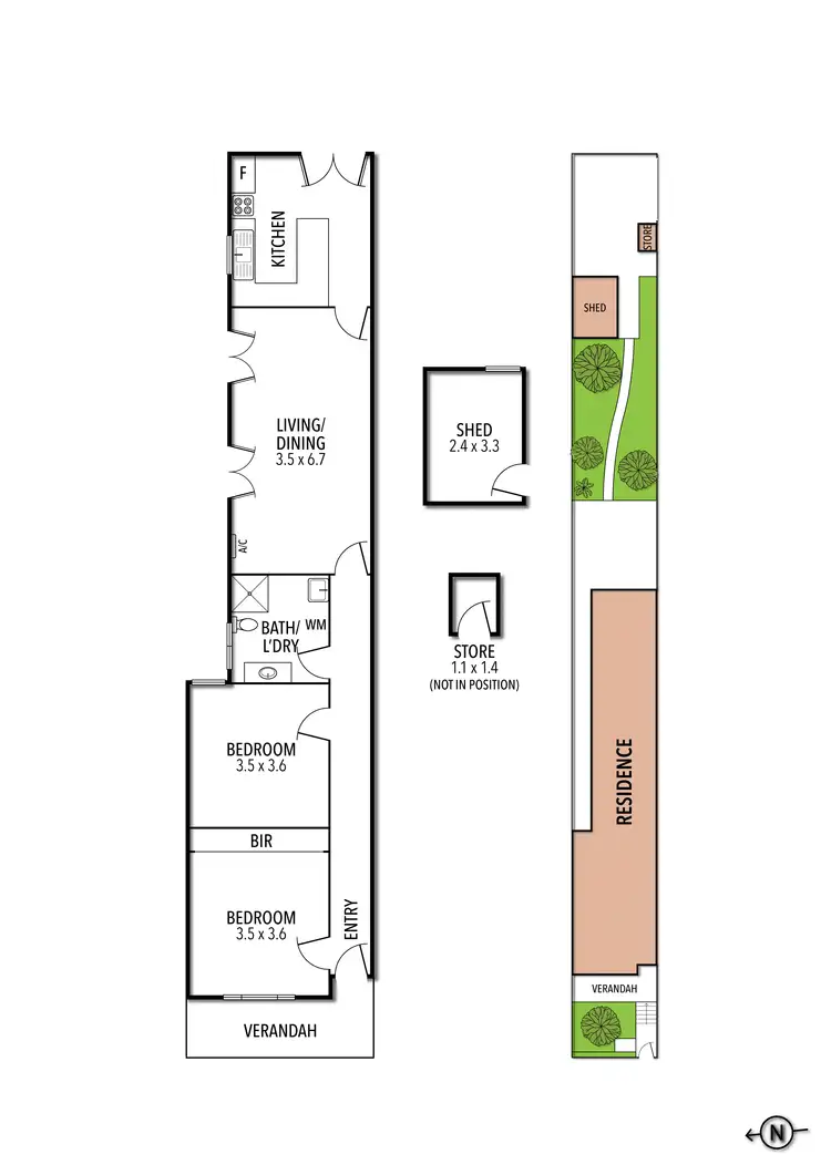 Floorplan of Homely house listing, 828 Lygon Street, Carlton North VIC 3054