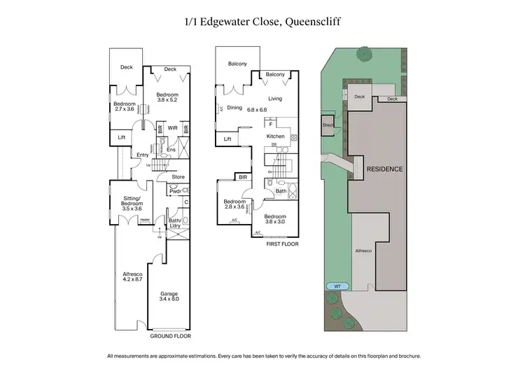 Floorplan of Homely townhouse listing, 1/1 Edgewater Close, Point Lonsdale VIC 3225