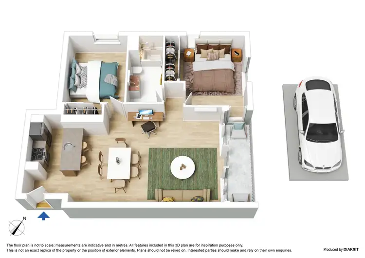 Floorplan of Homely apartment listing, 172/88 Southbank Boulevard, Southbank VIC 3006
