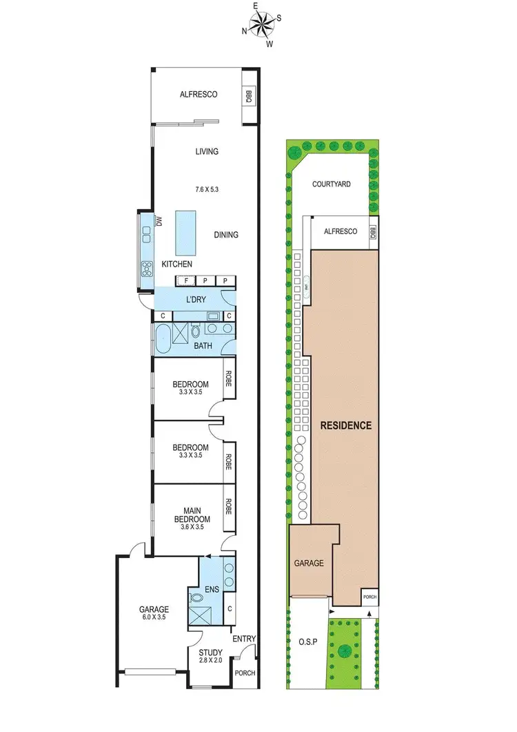 Floorplan of Homely townhouse listing, 4b Seathorpe Avenue, Bentleigh East VIC 3165
