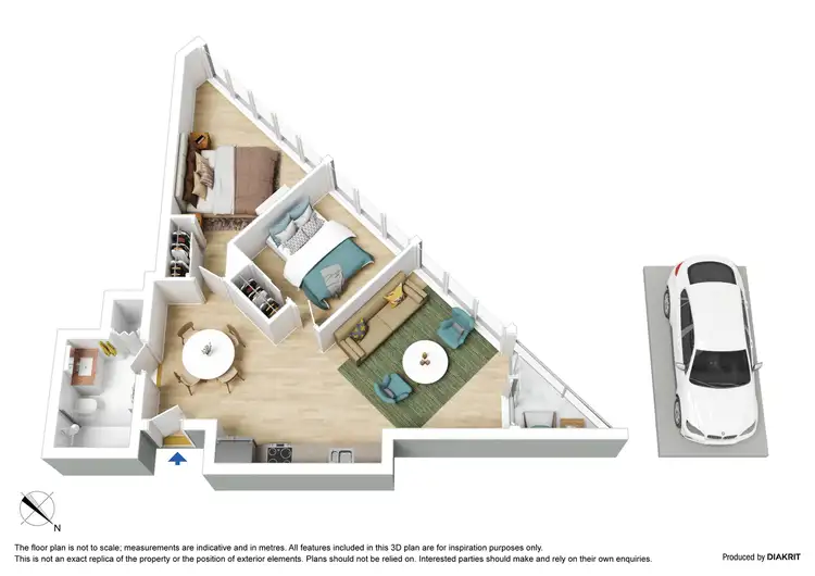 Floorplan of Homely apartment listing, 3805/1 Balston Street, Southbank VIC 3006