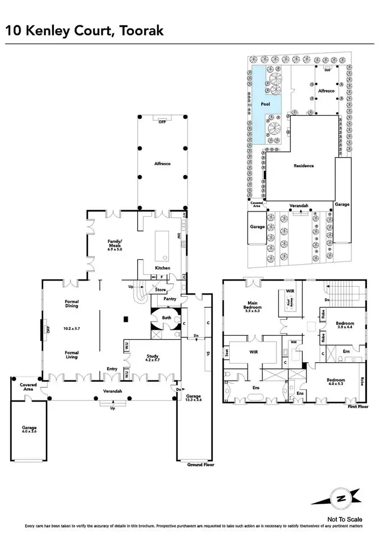 Floorplan of Homely house listing, 10 Kenley Court, Toorak VIC 3142