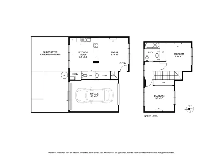 Floorplan of Homely townhouse listing, 2/10 Hayden Crescent, Albion VIC 3020